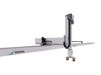 Three-axes gantry robots with single-arm or individual tandem units.